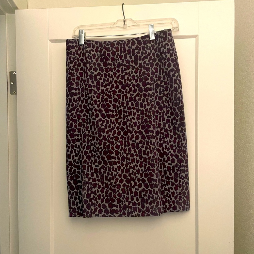 Talbots Leopard-Print Pencil Skirt